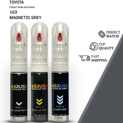 for TOYOTA 1G3 MAGNETIC GREY Touch Up Paint Scratch Repair Remove Kit Set Pen