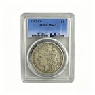 1892-CC Morgan Silver Dollar $1 Free Shipping