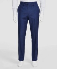 Michael Kors Men's Blue Plaid Spring Stretch Performance Dress Pants Sz 42W 32L