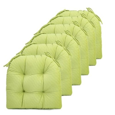  Chair Cushions Pads Non-Skid Comfortable 17'' 6 counts (pack of 1) Spring Grass
