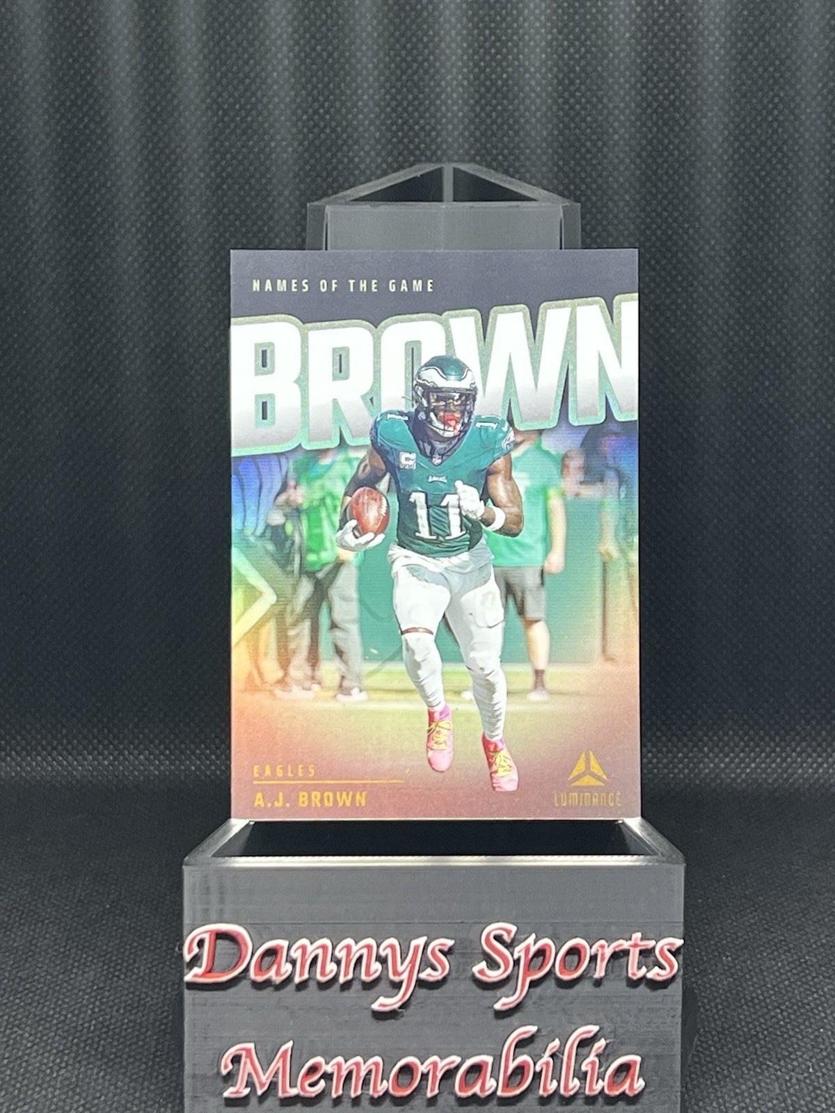 🔥 A.J. Brown 2024 Panini Luminance Names of the Game CASE HIT SSP Eagles 🔥