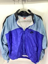 Nike Track Jacket Mens Medium Multicolor Full Zip Pocket Embroidery Logo Vintage