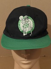 Vintage 90s Boston Celtics Drew Pearson Snapback Hat Cap NBA One Size - Clean