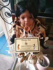 Little Indian Porcelain Doll  (little Cloud) Vgc UK Only