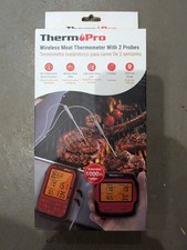 THERM PRO Wireless Meat Thermometer with Long Wireless Range 2 Probes TP828BW