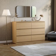 Vida Designs Modern 6 Chest of Drawers Storage Tall Wide Bedroom Furniture
