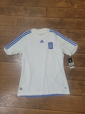 Vintage Adidas 2008 Greek National Soccer Team Home Jersey - M - Brand New