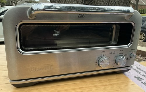 Breville BPZ800 the Smart Oven Pizzaiolo Pizza Oven ONLY Stainless Used Read