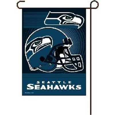 Seattle Seahawks Flag 12x18 Garden Style 2 Sided