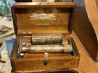 Vintage Gillette Richwood Safety Razor, First Version, 1920.Silver with Case.