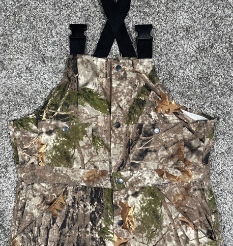 Cabela's Zonz Woodlands Hunting Bib Unisex Cargo Pockets Full Zip Size Medium - Picture 4 of 11