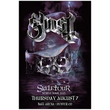 Ghost SkeleTour 2025 Denver Poster - August 7