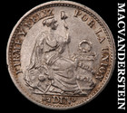 Peru: 1899 Silver 1/2 Dinero - Scarce  High Grade  Lustrous  No Reserve  #M667 — photo 1