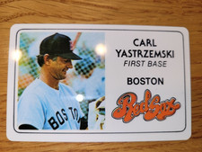 1981 Vintage Perma-Graphics # 4 Superstar Credit Cards Yastrzemski MT FREE SHIPN