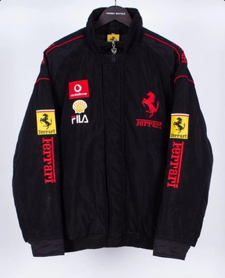 F1 Ferrari Vintage Racing Jacket Team Racing Embroidered Jacket