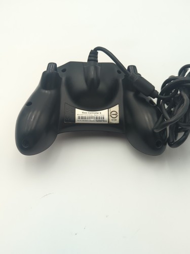 Original Xbox OEM S Type Black Controller with Breakaway Cable Tested - Picture 4 of 5