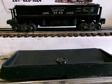 HTE LIONEL POSTWAR #3469 LIONEL LINES AUTOMATIC DUMP CAR W/BIN