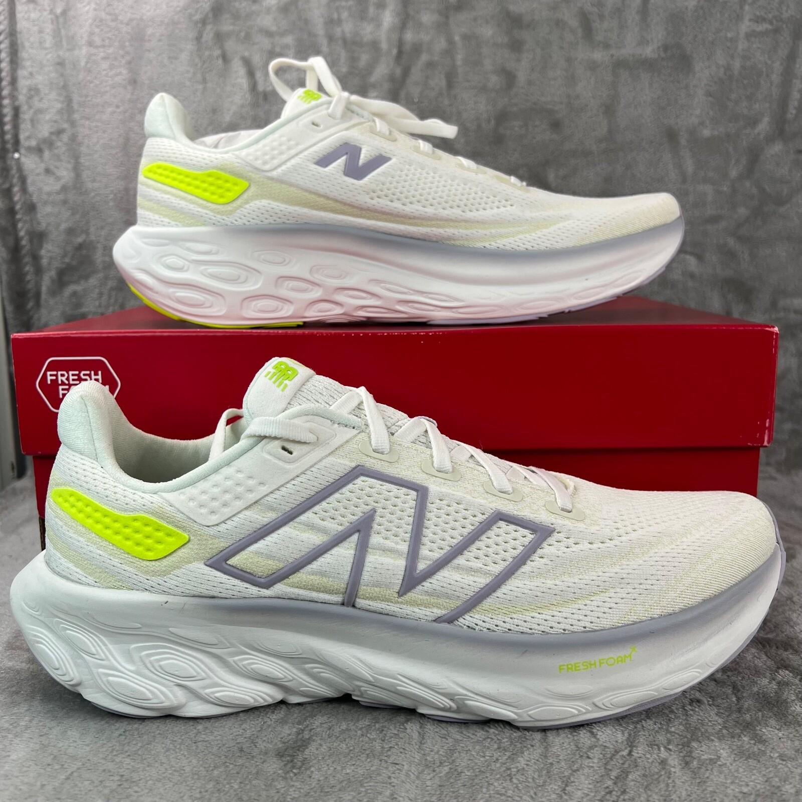 New Balance Fresh Foam X 1080v13 Running Shoes Women's 11 White/Purple Low Top