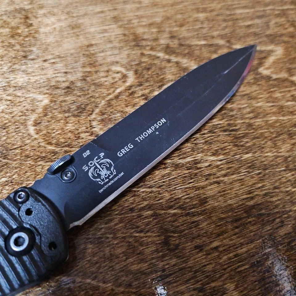 Cuchillo Plegable Greg Thompson SOCP Hecho en Banco 4.47" D2 Negro Cerakote 391SBK Foto 3 de 4