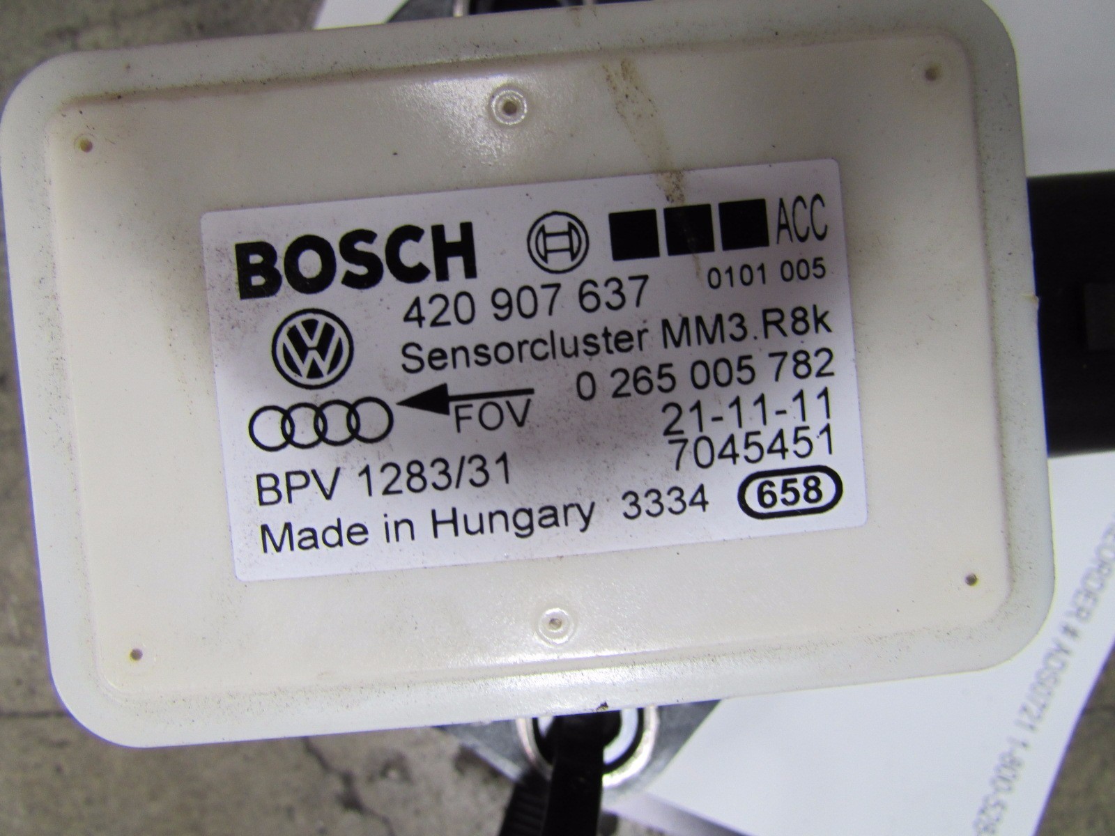 Lamborghini Gallardo LP550,560,570, Yaw Rate Sensor, Used, P/N 420907637