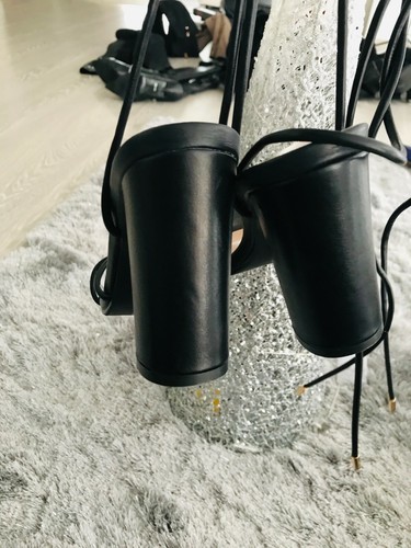 MAGNIFIQUE ESCARPIN FEMME noir A TALON 10 CM STABLE POINTURE 36 neuve - Imagen 5 de 5