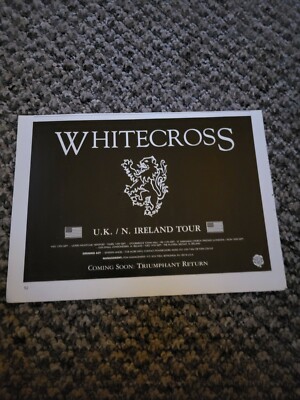 BEL1 ADVERT 5X8 WHITECROSS : U.K. & N. IRELAND TOUR