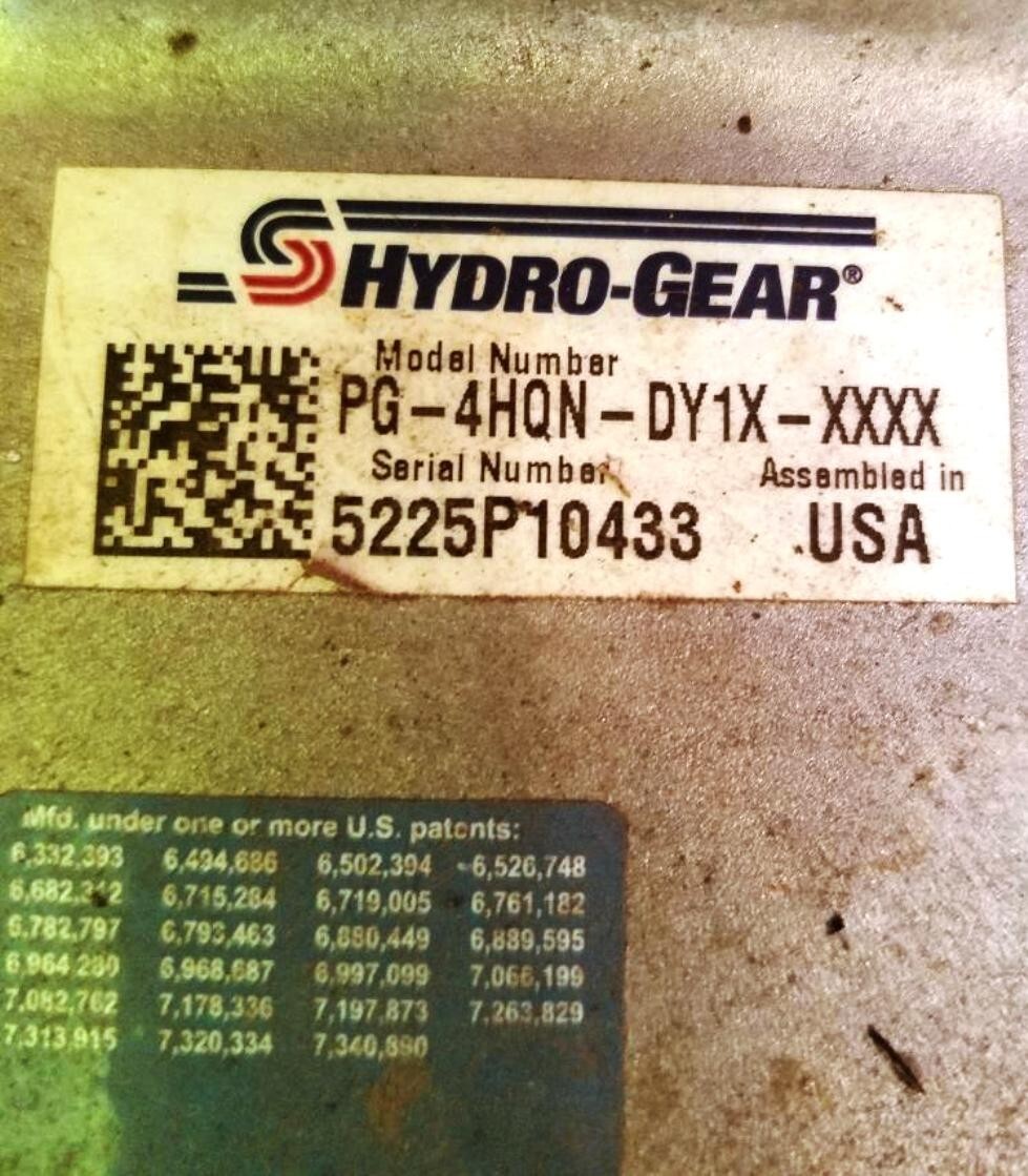 John Deere 757 ZTrac Hydrostatic Pump Excellent Condition Free