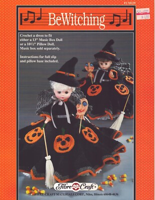 BeWitching Halloween Costumes Crochet Doll Pattern Leaflet