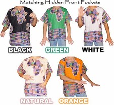 Mens Africa Print Dashiki Shirt 100 Cotton by American Dashiki