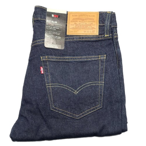 Pantalones de mezclilla Levis® 511 para hombre originales ajustados pantalones de pierna jean moda NUEVO - Imagen 8 de 10