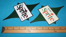 2 RARE 70S SODA MACHINE STICKER DECAL SPRITE FRENCH UNUSED COCA-COLA COKE