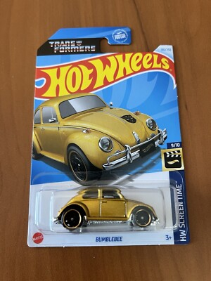 Hot Wheels VW Volkswagen GOLD Bug Beetle Transformers Bumblebee