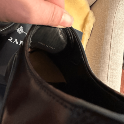 Prada round toe brushed leather oxfords size 6, EU 38,5-39 Prada round toe brushed leather oxfords size 6, EU 38,5-39  main image 4