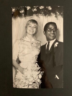 SAMMY DAVIS Jr. - May Britt Wilkens seltenes Original VINTAGE Pressefoto DATIERT