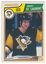 1983-84 O-PEE-CHEE # 286 ANDRE ST. LAURENT PENGUINS OPC HOCKEY - NICE NO CREASES