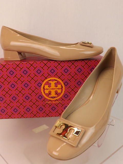 tory burch gold heels