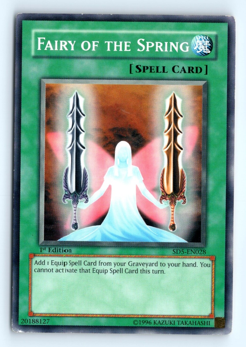 Yu-Gi-Oh Fairy of the Spring #SD5-EN028 Structure Deck: Warrior's Triumph  tcg LP | eBay