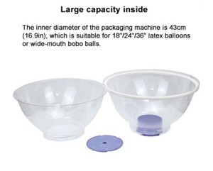 Balloon Stuffer kit Large Transparent Balloon Stuffing Machine with Flower Tube