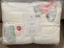 NEW Pottery Barn Kids Gigi Butterfly Twin Quilt, Rare!
