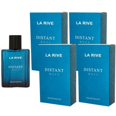 La Rive Distant Wave 4 x 100 ml Eau de Toilette EDT Set Herrenduft Herren Duft