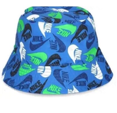 NEW NIKE [L/XL] Kids Unisex Reversible Bucket Hat-Pacific