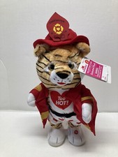 Gemmy 14" Dancing Fireman Tiger- Animated Plush