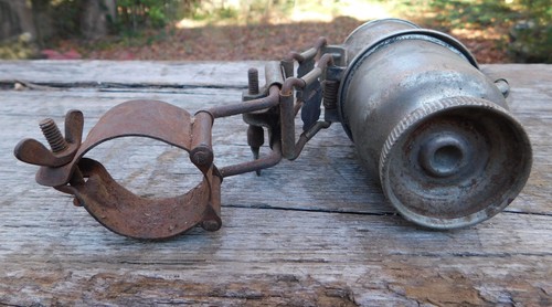 Antique 1800's Beto Miller Motorcycle Bicycle Headlight Kerosene Bike Lamp - Picture 7 of 7