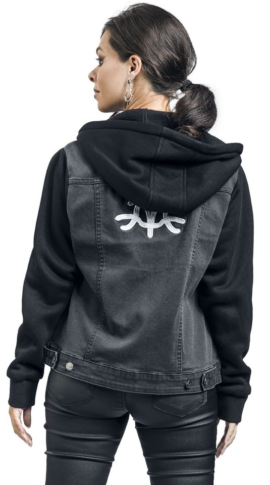 Gojira Women's Jean Denim Jacket Hoodie Sweater Metal Band Size Medium ...