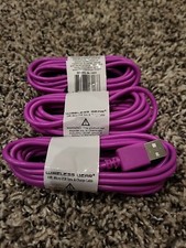 Wireless Gear 10 ft micro usb sync and charge cable. Model BL1803. Set Of 3....