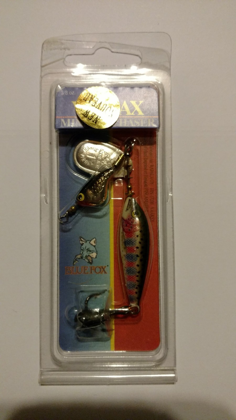 BLUE FOX VIBRAX MINNOW CHASER SPIN 3/8oz ColorRainbow Trout Item MC