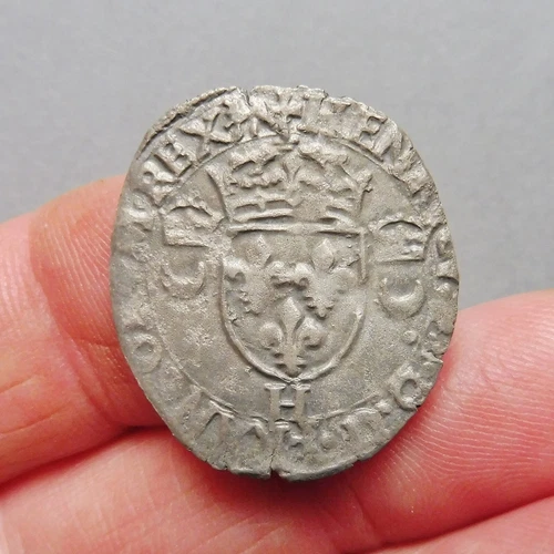 Henry II - Dozen with Croissants - 1552 H La Rochelle