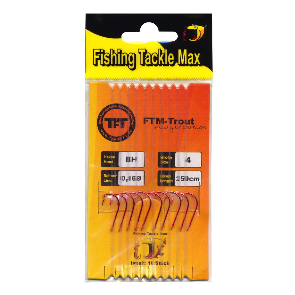 FTM Haken geb. Готовая гниль 250 см 10 шт. Форелленхакен, Шлеппхакен