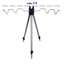 Mini tripode pesca surfcasting poggia canna canne molo feeder fondo mare surf 