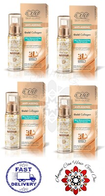 4x Eva Anti-Aging Gesichtsserum Gold Kollagen Verjüngend für alle Hauttypen